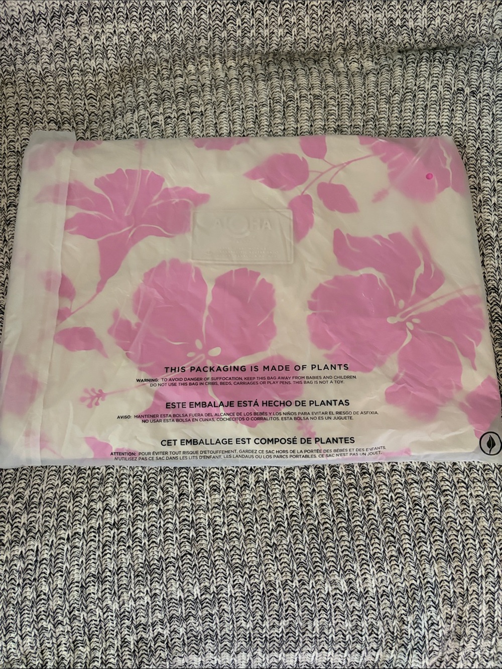 ALOHA Collection Pink Floral Pouch Size is Large/ Salina Max - Picture 3 of 5